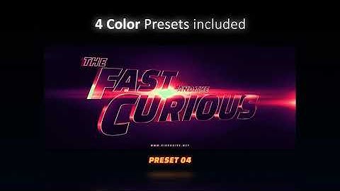 Cinematic Title Trailer_Fast and the curious | After Effects Project Files - Videohive template