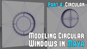 Modeling Circular Windows - Maya Modeling Windows Part 4/5 (Modeling Better Environments w/Maya)