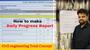 How to make DPR (Daily Progress Report) in Excel || What is DPR in Construction ?