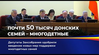 Почти 50 тысяч донских семей - многодетные