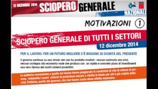 Sciopero Generale 12 dicembre 2014 - Cgil e Uil