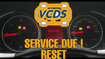 How to remove Service due (reset service interval) on Audi A4 B8 A5 A6 - VCDS - DIY