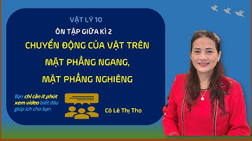 Video 16 - Vật lý 10 - Ôn giữa kì 2 - Chuyển động của 1 vật trên mặt phẳng ngang, mặt phẳng nghiêng.