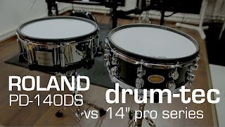Roland TD-50 e-drum pad alternatives: PD-140DS vs drum-tec pro series 14