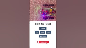 Web-Based Robot Control using ESP32 | IoT Robotics Project #esp32 #arduino #genzonix #coding #shorts