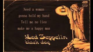 Led Zeppelin - Black Dog (Lyrics)