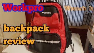 Workpro tool backpack review
