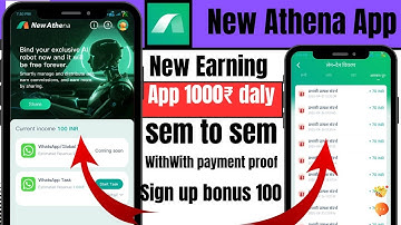 New Athena App Withdrowal | Athena Jaisa App | Rupeerush Jaisa App | New Athena App Full Review