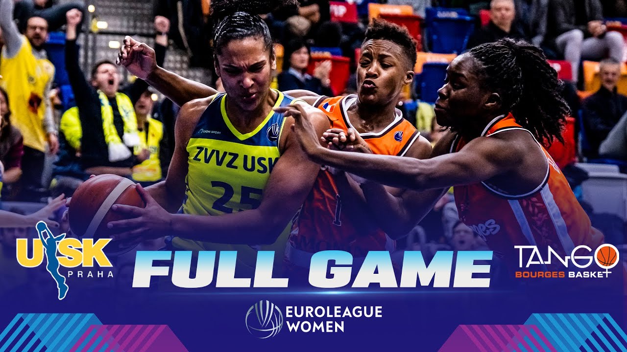 ZVVZ USK Praha v Tango Bourges Basket Full Basketball Game EuroLeague Women 2022-23