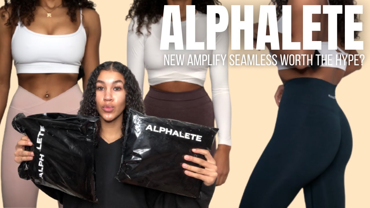 ALPHALETE TRY ON HAUL/REVIEW: New Amplify Seamless Leggings, Surface Power,  OG Revivals 