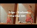 Flat ABS Tips & Quick Workout | Model & Mom