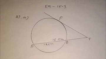 Circles || Class - (x) Ex - 15.3 Qn. 27(a)