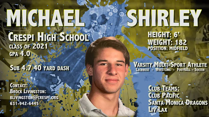 LaxRatz | Michael Shirley - Midfield | Crespi High School | Class of 2021