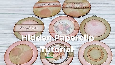 Hidden Paperclip Tutorial for DIY  Bookmarks and Junk Journals