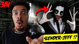 DO NOT MAKE JEFF THE KILLER DRINK A SLENDERMAN POTION AT 3AM! (INSANE TRANSFORMATION!!)