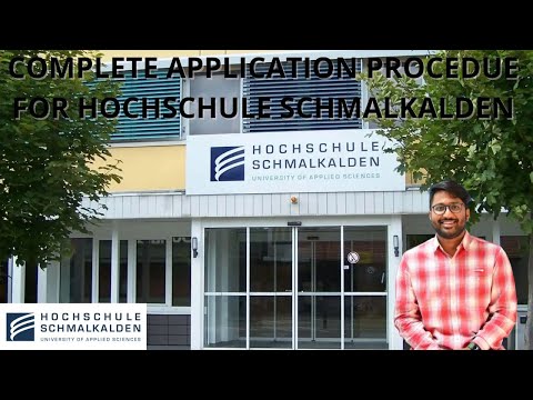 Schmalkalden University of Applied Sciences. Complete Application Procedure.