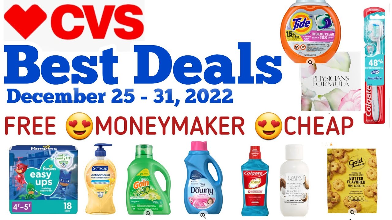 CVS Best Coupon Deals FREE MONEYMAKER CHEAP December 25 31 YouTube