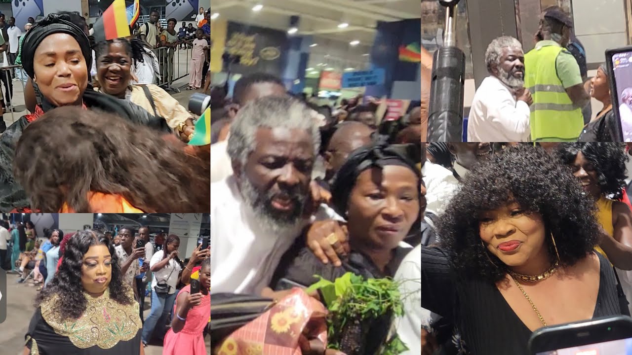 Akosua Serwaa Returns To Ghana, Akosua Brempongmaa, Team Legal Wife, Papa Shee, Others Welcome Her