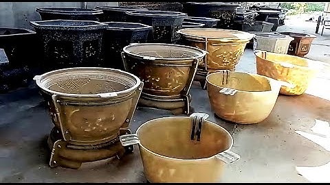 Khuôn chậu Sơn Cương - khuôn chậu tròn Composte có lòng trong