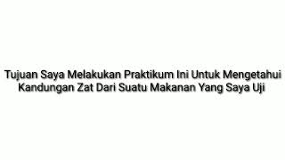 [ Laporan Praktikum Biologi Uji Zat Makanan ]