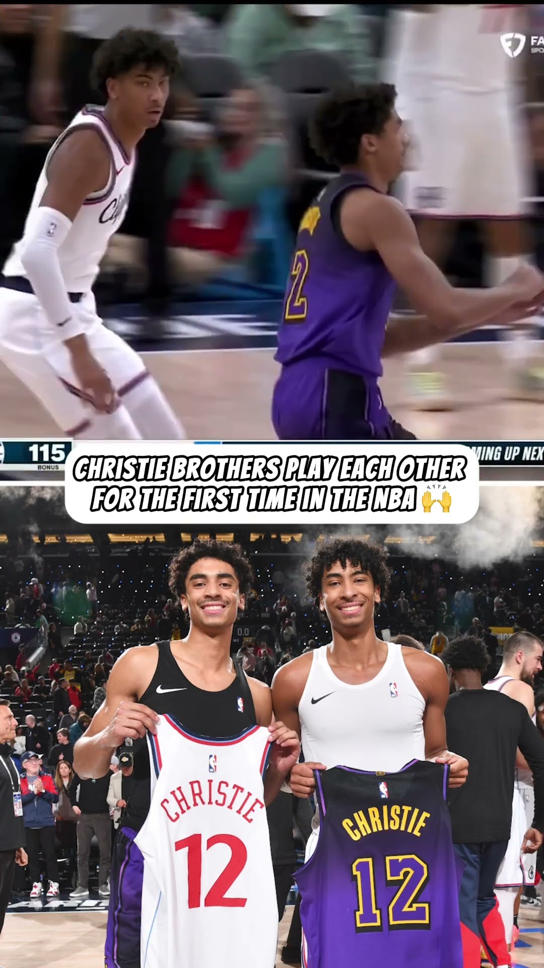 Brothers Cam and Max Christie got to match up for the first time in the NBA ?