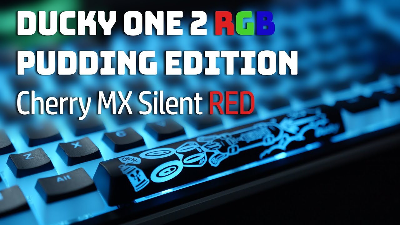 Ducky One 2 RGB Pudding - Cherry Silent RED Switches - 100% Keyboard Review w/ Test - YouTube