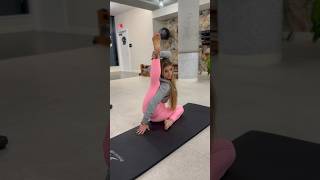 Yoga Compass Pose Into Flying Split! #Flexibility #Yogagirl #Stretching
