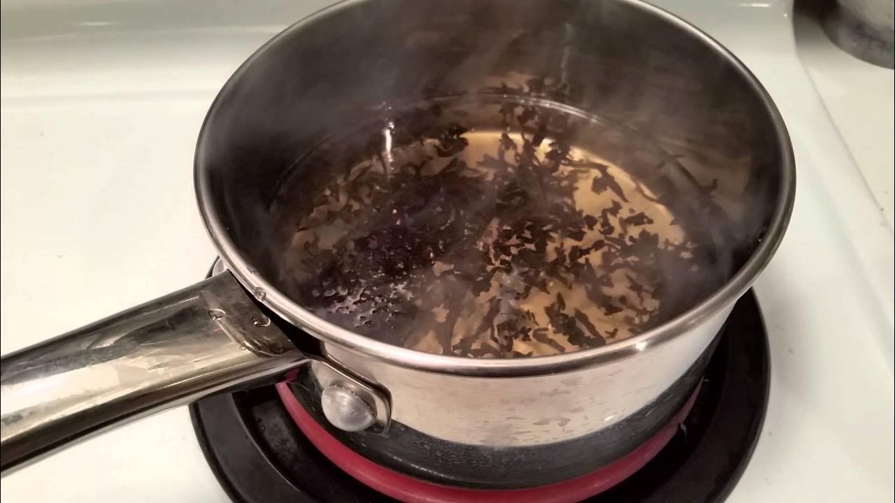 Boiling spent Liu Bao tea leaves YouTube