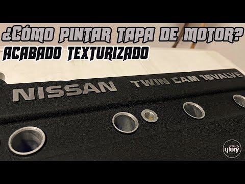¿Cómo pintar la tapa de punterías de tu motor? Acabado texturizado (KA24DE)