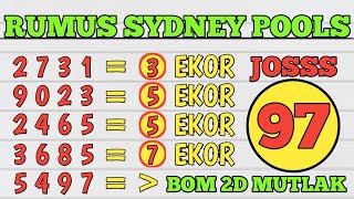 PREDIKSI SYDNEY POOLS 3 JULI 2025 | BOCORAN TOGEL SIDNEY HARI INI | RUMUS KEPALA EKOR SYDNEY JITU