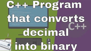 C++ Program that converts Decimal number into Binary number