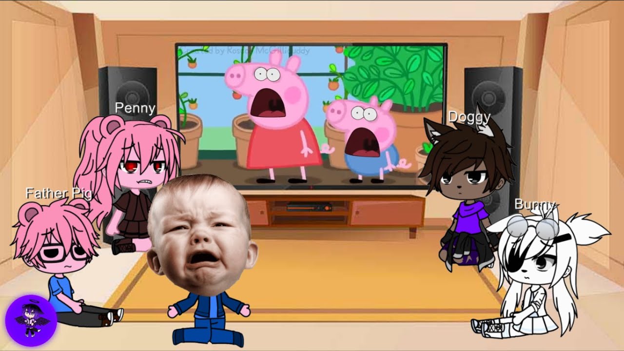 Gacha Club| 🐷 Piggy characters react to Piggy Memes - Peppa and Roblox Piggy Funny Animation!