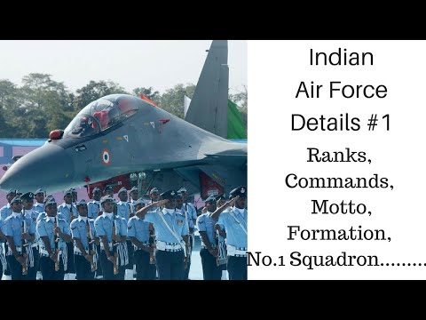 INDIAN AIR FORCE DETAILS #1 || Ranks, Motto, Commands, Work and more.....