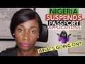 NIGERIA SUSPENDS New Passports’ Applications | WHAT EXACTLY IS GOING ON? 😩 | Sassy Funke