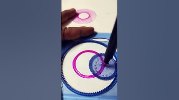 how to make simple spirograph easy drawing satisfying shorts magic ruler how to make simple drawing