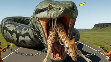 “Hero Dog Saves Giraffe from Giant Python | Amazing Wildlife Rescue 🐕🦒”#WildlifeRescue #herodogs