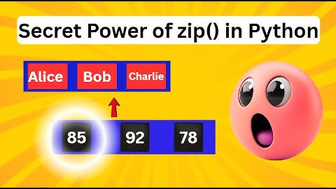 🎓This ONE Python🐍 Function Will Blow Your Mind (zip Explained Clearly)🎯👨🏻‍💻Learn through Animations✅