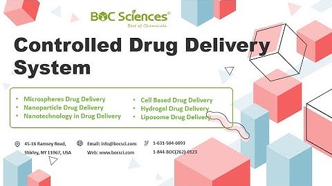 Controlled Drug Delivery Systems - How Controlled Release Works? – BOC Sciences