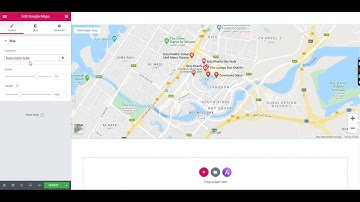 How to update google map location in wordpress theme using elementor
