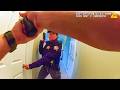 The Moment Police Surprise a Naked Burglar