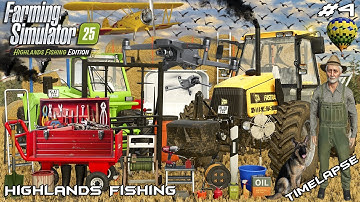 🌾 BALING STRAW DONE! LOADING STRAW BALES WITH MERLO P41.7 💨 | Kinlaig | Farming Simulator 25 | EP 4