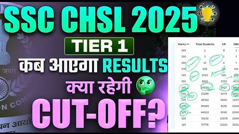 SSC CHSL👉 Expected Cut-off 2025 📢 150K+ DATA ☑️ Shiftwise NORMALIZATION ☑️SSC CHSL Cut-off Tier-1‼️