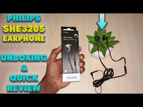 Philips SHE3205 Earphones Unboxing & Review