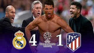 Real Madrid 4  1 Atletico Madrid UCL 2014 نهائي القرن وجنون عصام الشوالي  1080/50 FPS