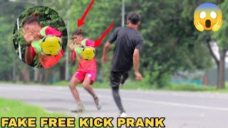 Fake Football kick Prank! || MOUZ PRANK