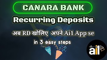How to Open RD online | CANARA BANK | RD कैसे खोले | Pay RD installment online with Mobile Banking