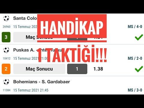 HANDİKAP 1 NASIL BULUNUR? MÜKEMMEL TAKTIK!!!