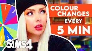 I Have to Change The Colour EVERY 5 MINUTES?? Sims 4 Build Challenge