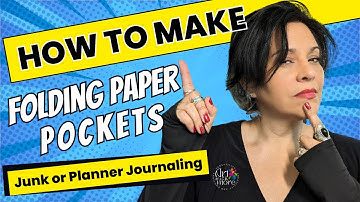 How to Make Inside Folding Paper Pockets | Junk Journal | Planning Journal | Greeting Cards 😉