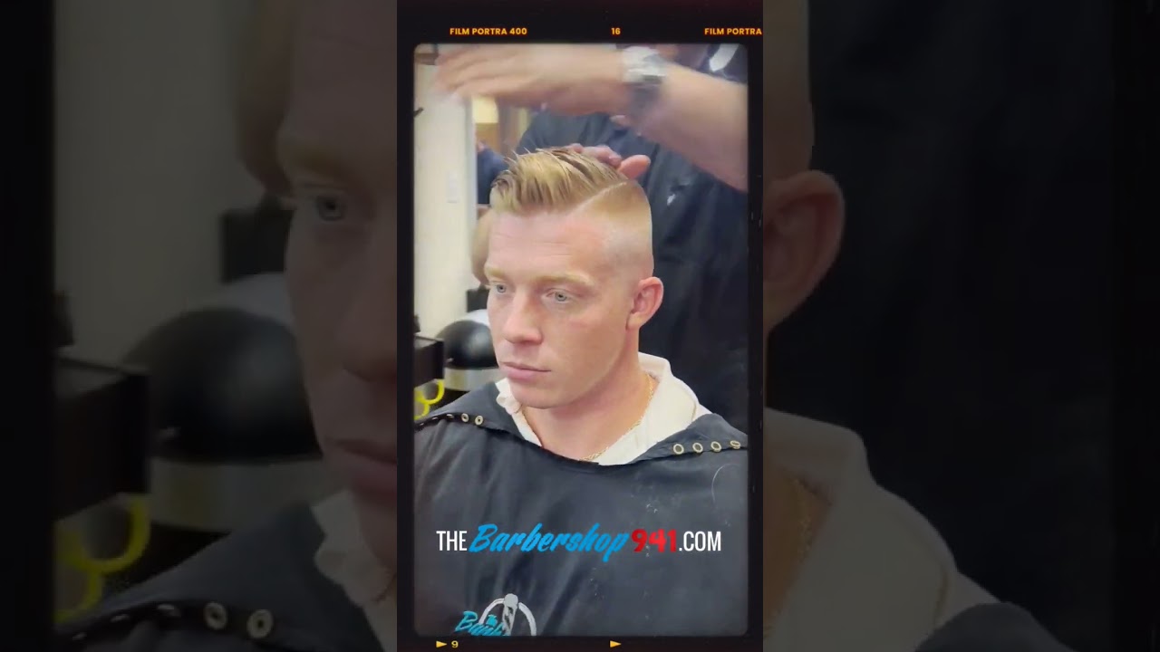 Pompadour Skin Fade in Sarasota: The Barbershop 941! #barbershop #pompadour #florida